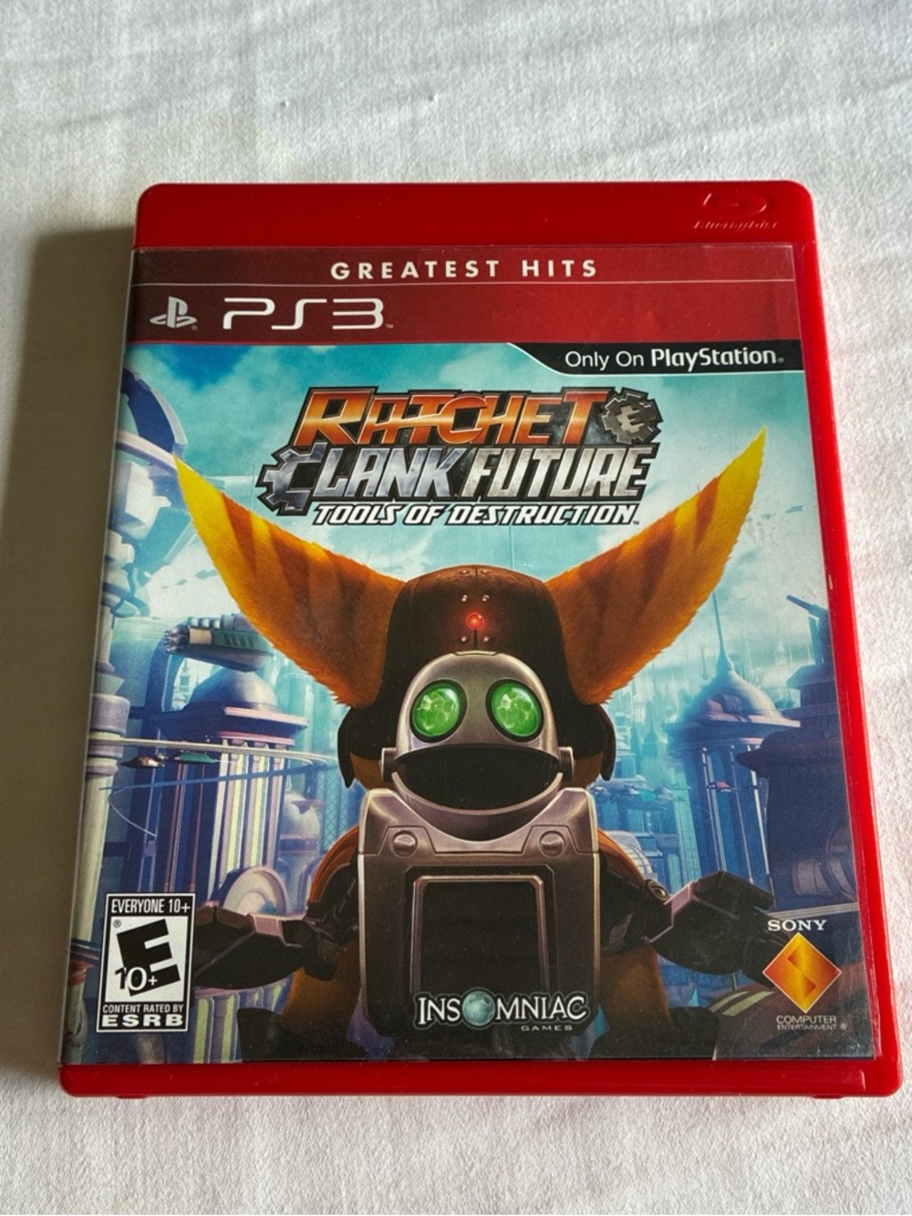 Sony PS3 Ratchet & Clank Future: Tools of Destruction - Red Case